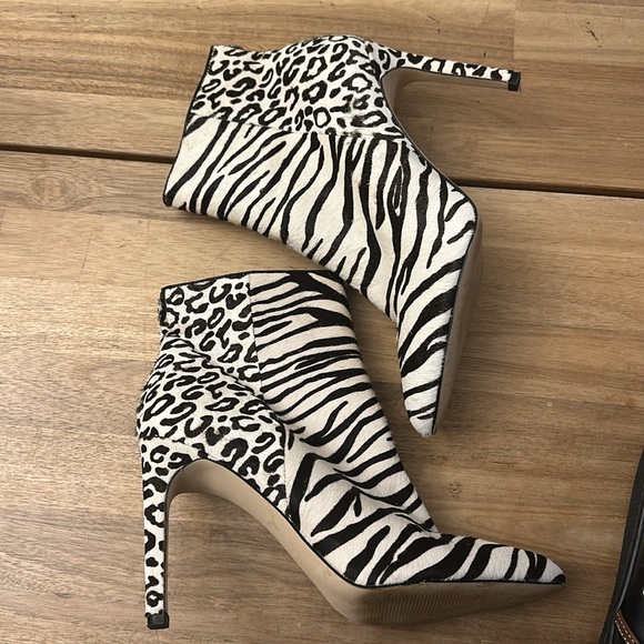 GUESS ⭐️ REEL COW FUR heeled boots - Picture 3 of 10